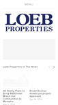 Mobile Screenshot of loebproperties.com